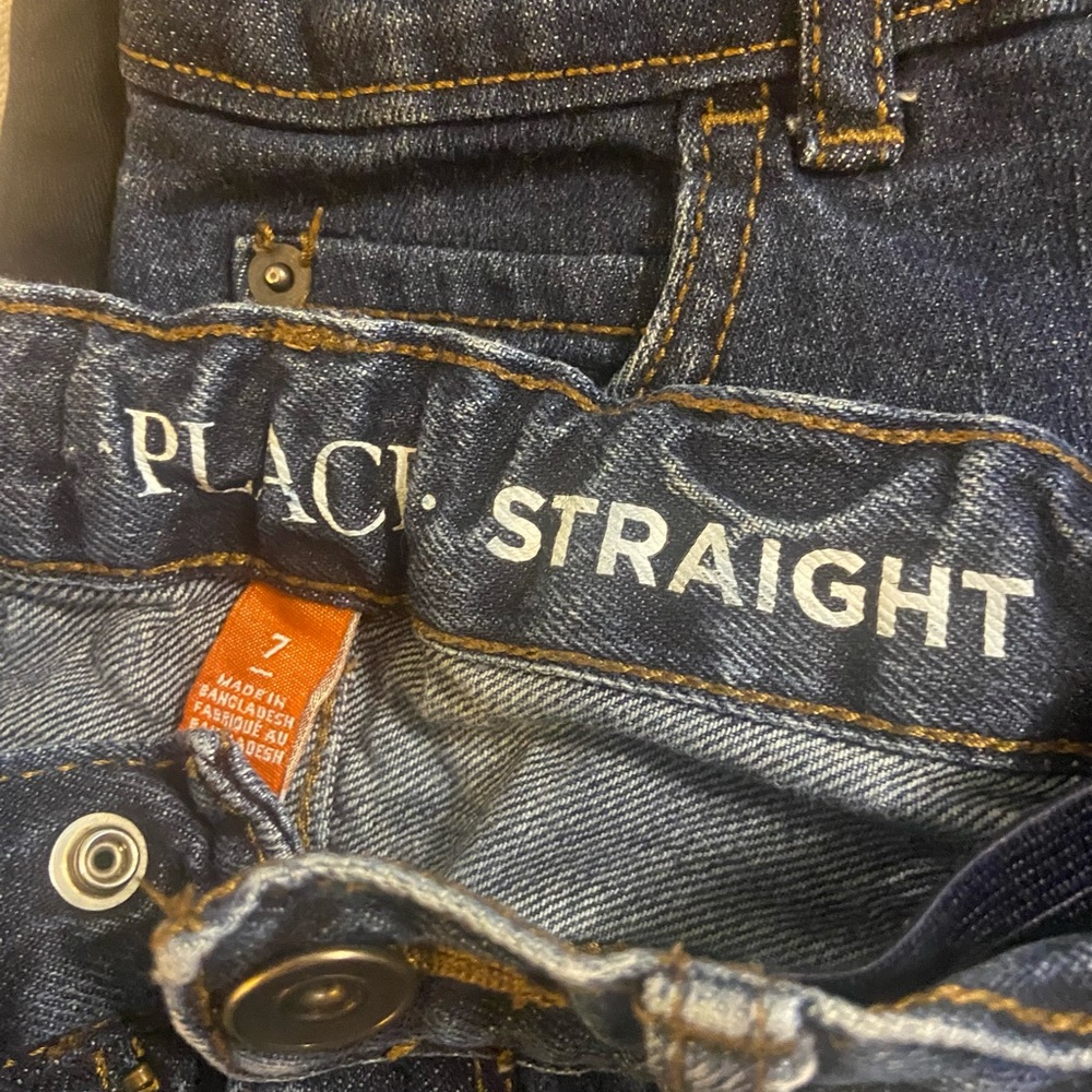 Place Straight Dark Blue Denim Jeans - Picture 3 of 3